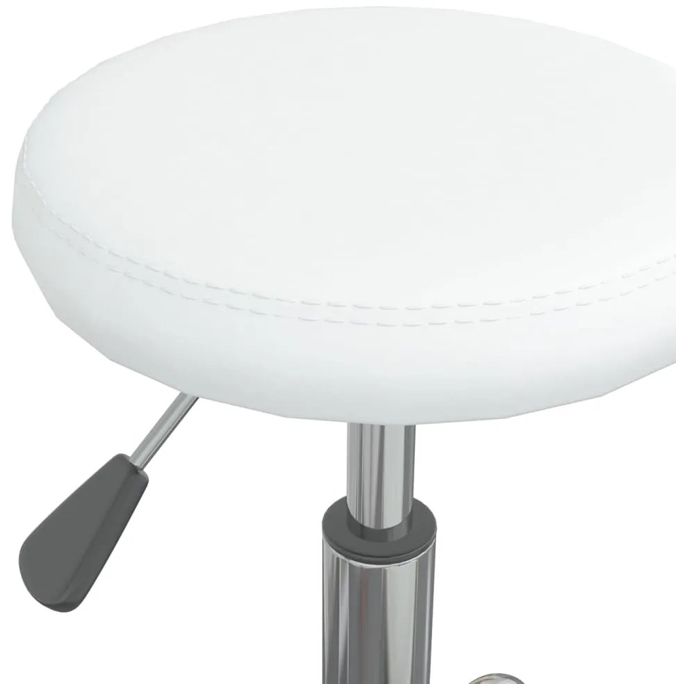 Cadeira de jantar couro artificial branco