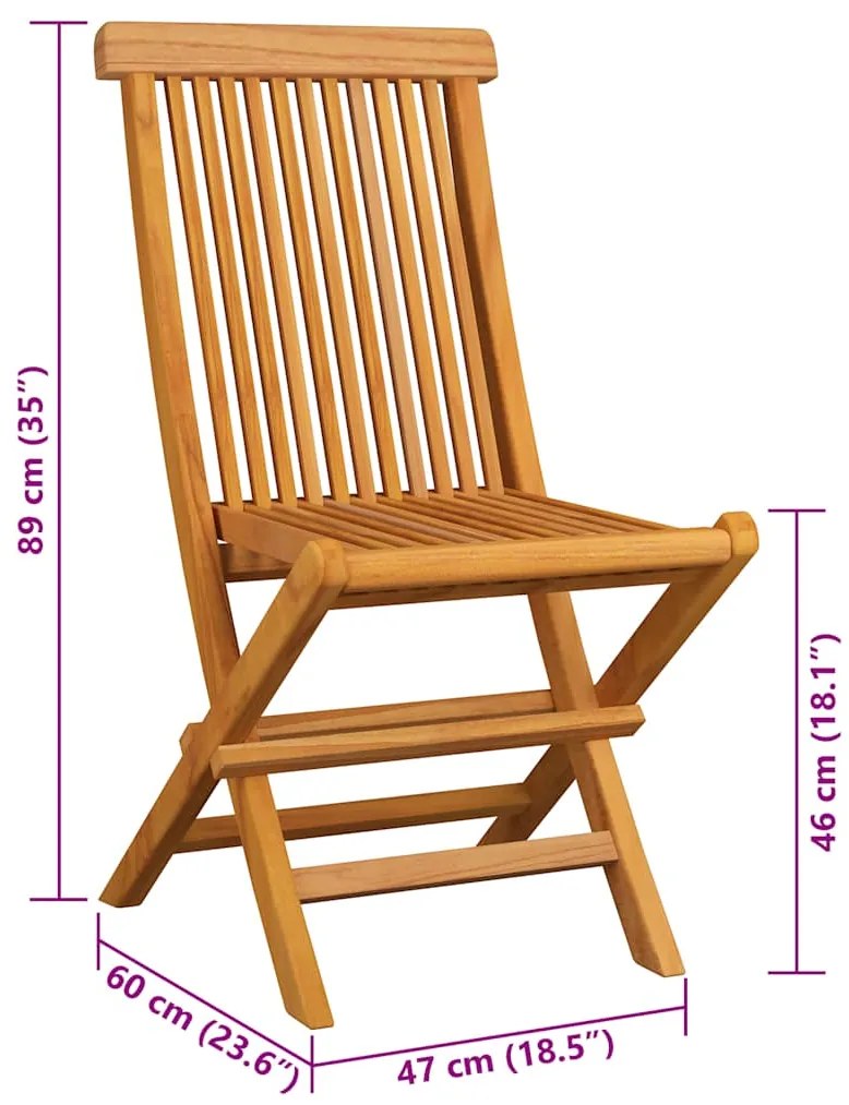 Cadeiras de jardim c/ almofadões cinza-acast. 2 pcs teca maciça