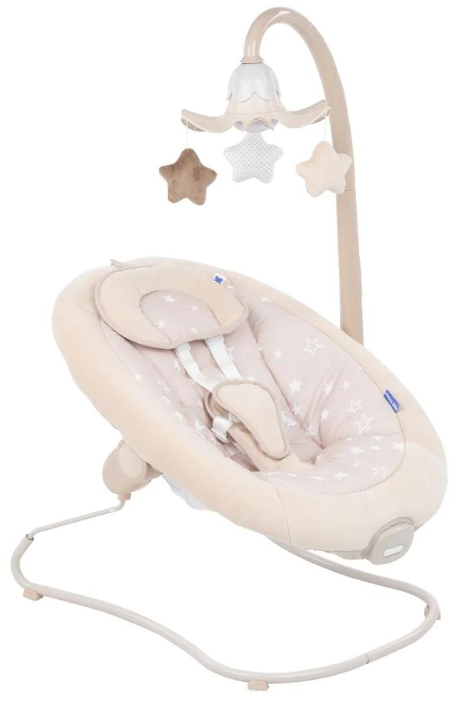 Cadeira baloiço para bebé Stars Bege