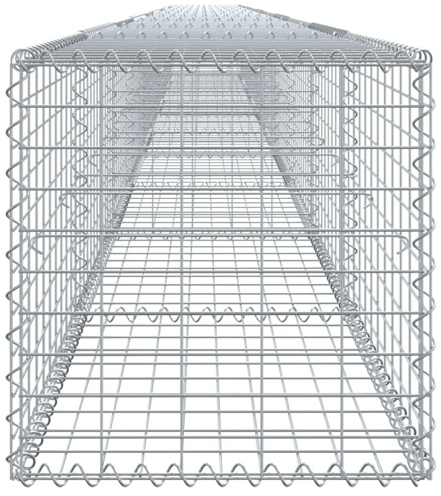 Cesto gabião com cobertura 1000x50x50 cm ferro galvanizado