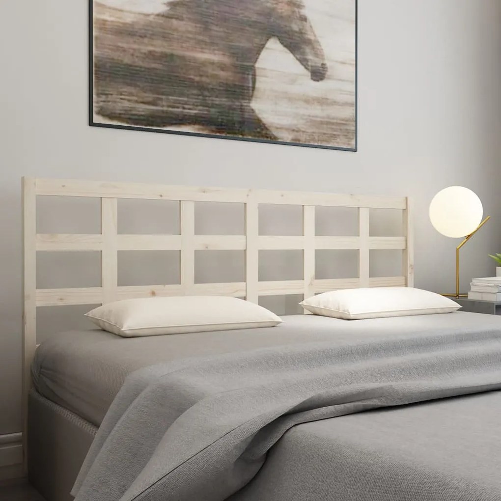 Cabeceira de cama 185,5x4x100 cm pinho maciço