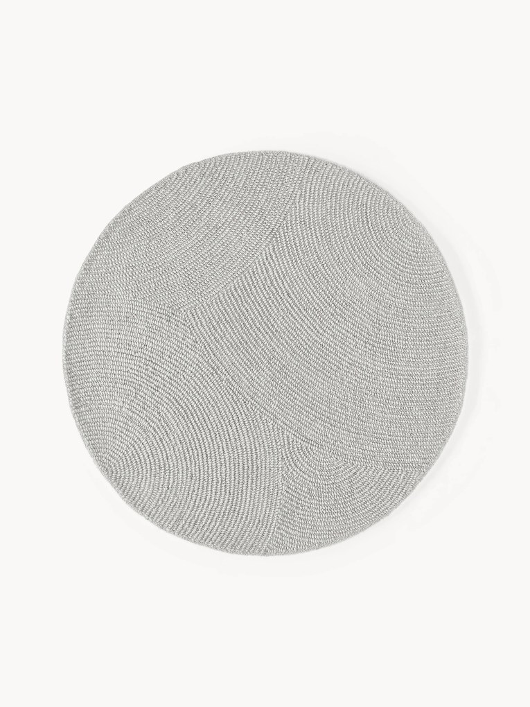 Tapete redondo em lã artesanal Eleni