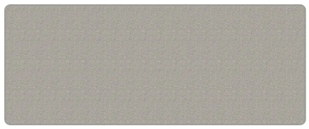Tapete/passadeira 80x200 cm aspeto sisal cinzento-acastanhado