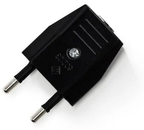 Creative Plug - ficha 2 pólos Europlug 10A - Preto