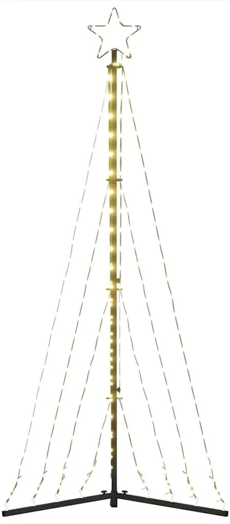 LED Árvore de Natal 339 LEDs Branco Quente 187 cm