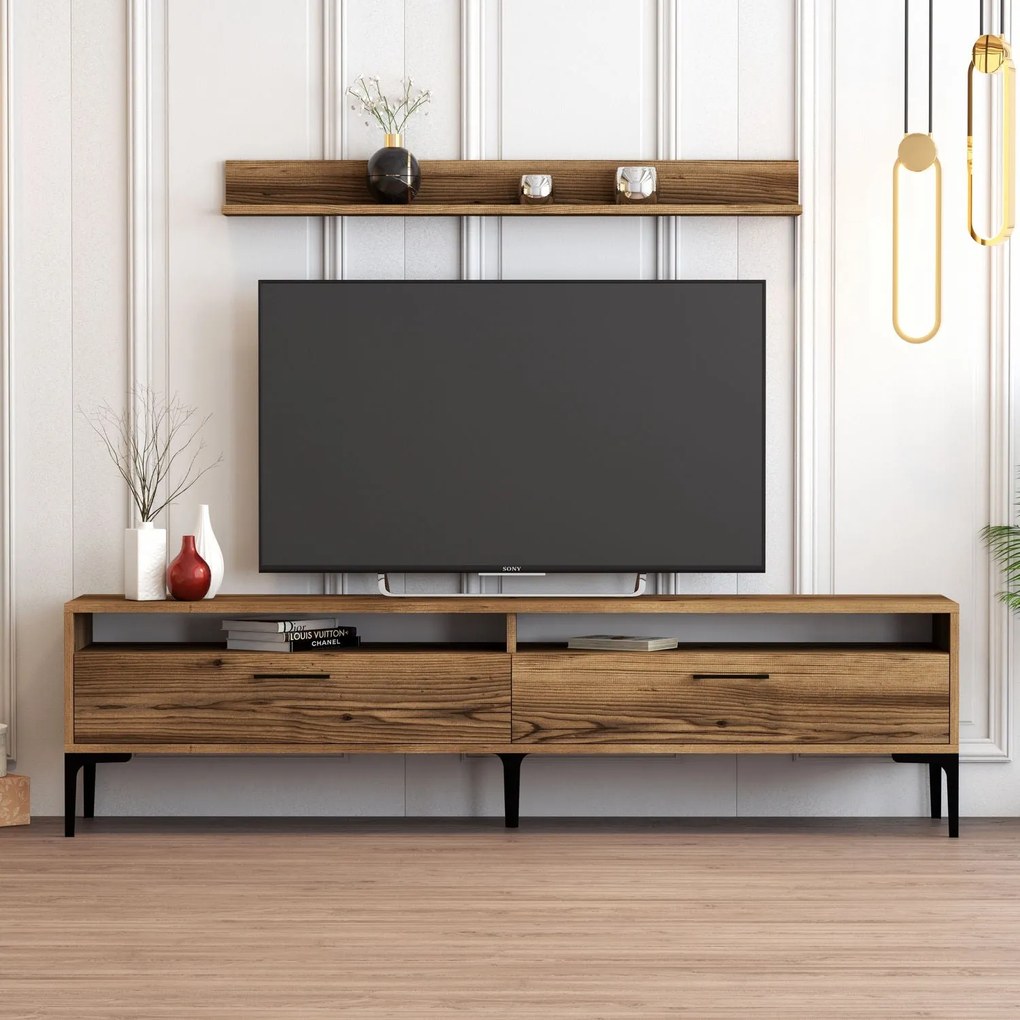 Unidade de TV Istanbul – Nogueira – 180x47x35 cm
