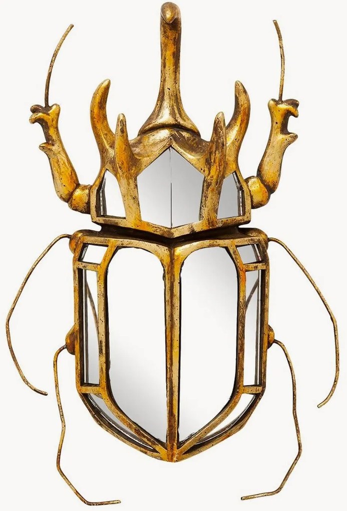 Decoração de parede artesanal espelhada Beetle