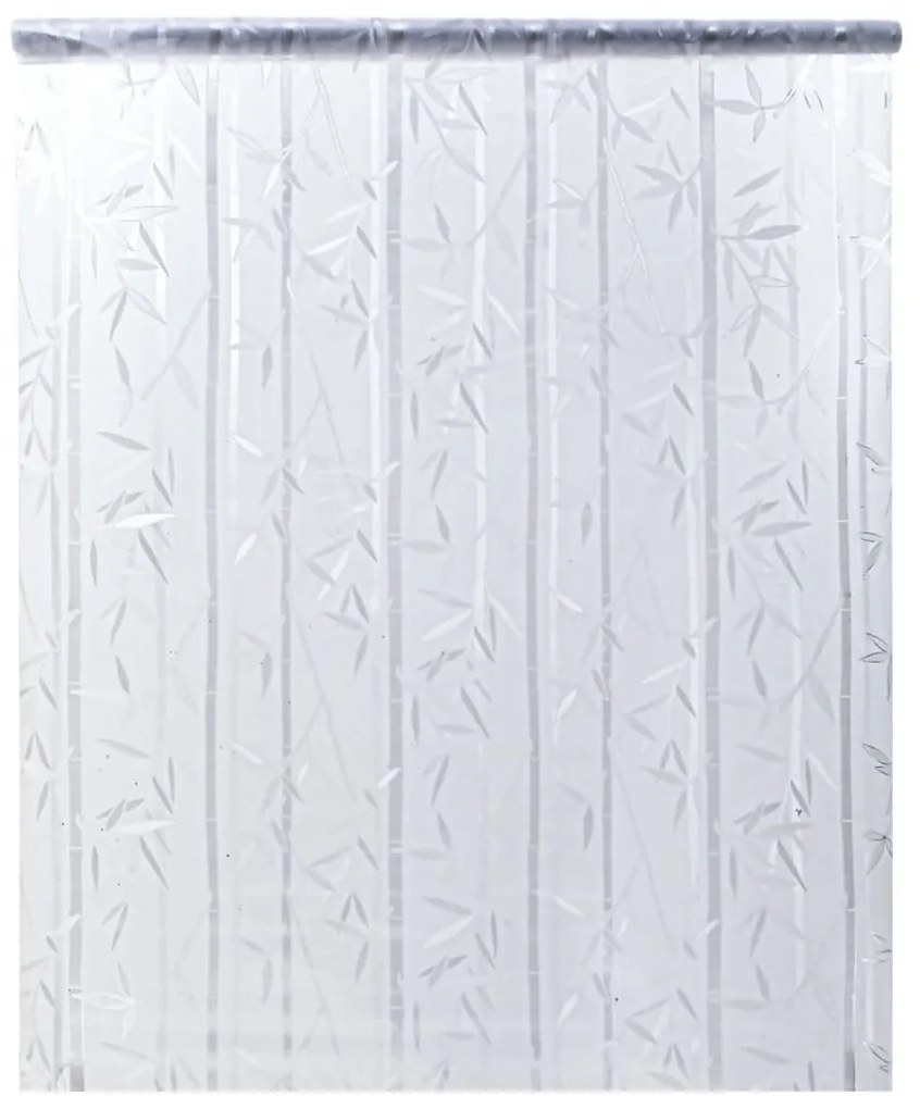 Películas para janela 4 pcs PVC fosco padrão de bambu