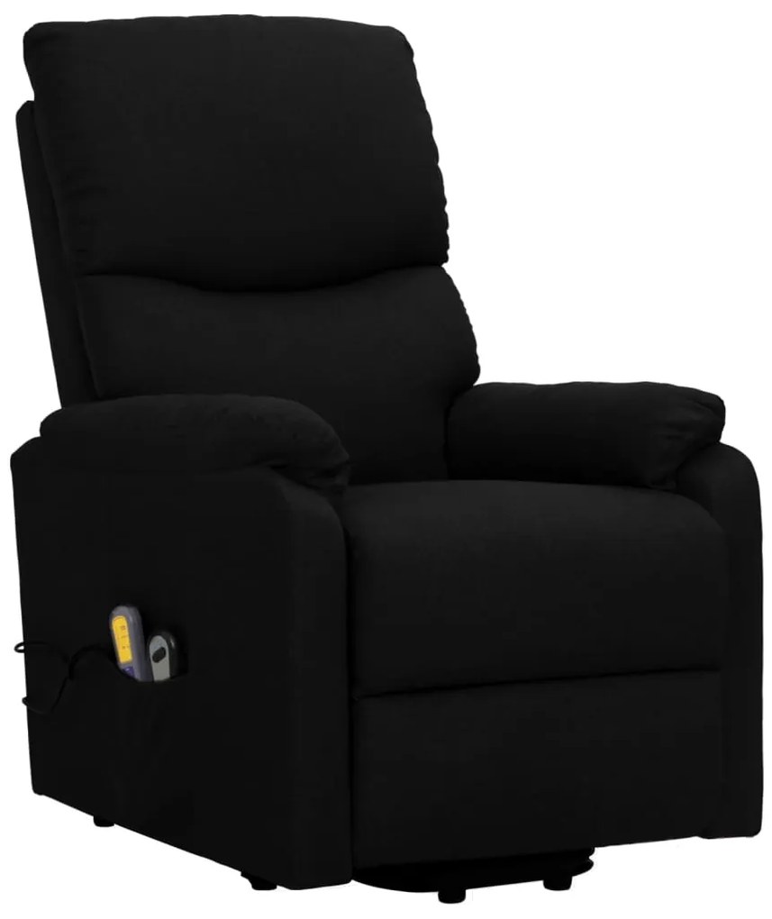 Poltrona de massagens elevatória tecido preto