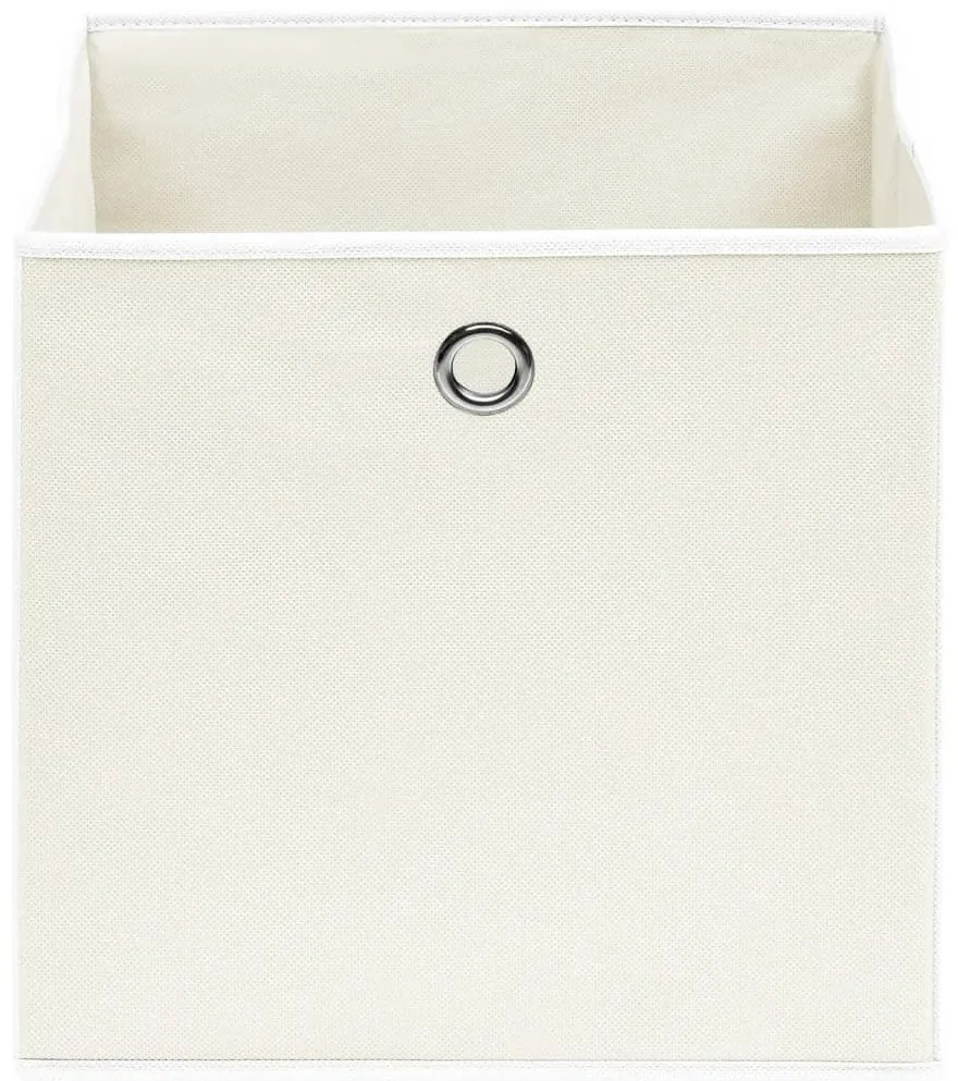 Caixas de arrumação 4 pcs 32x32x32 cm tecido branco