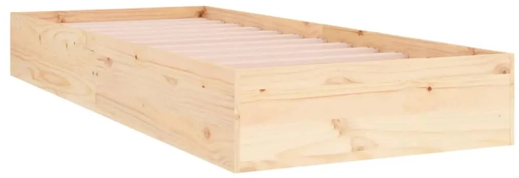 Estrutura de cama solteiro 90x190 cm madeira maciça