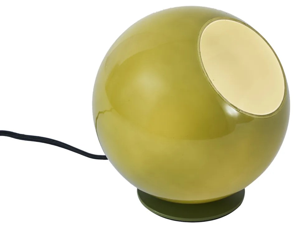 Candeeiro de Mesa Retro Verde com Vidro - Mabel Retro