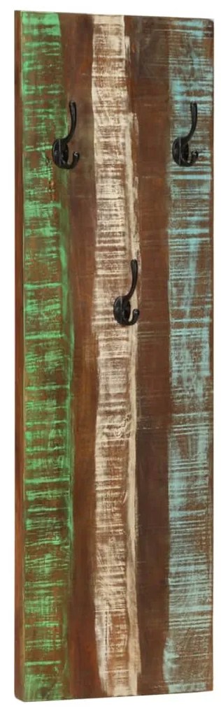 Bengaleiros parede 2 pcs 36x3x110 cm madeira recuperada maciça