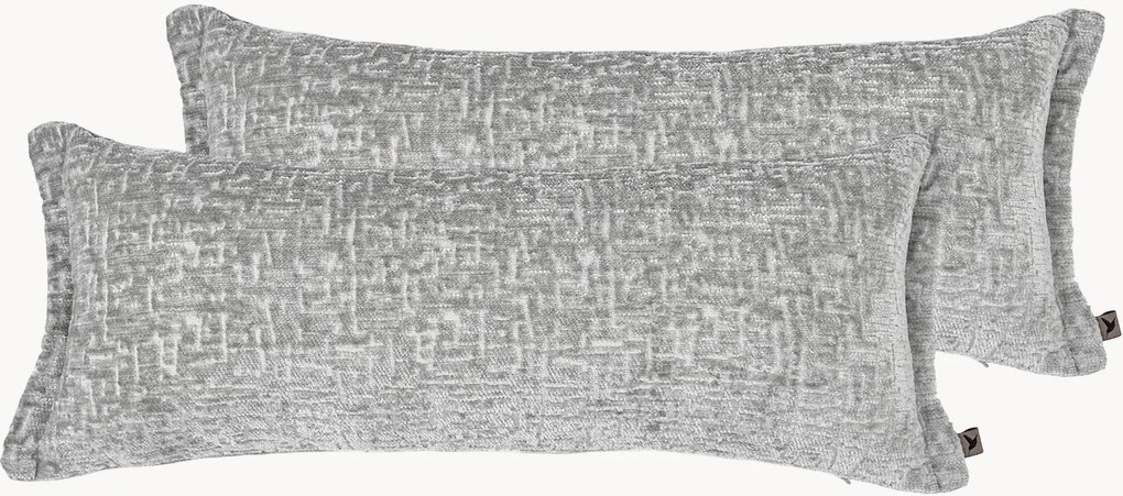 Almofadas em chenille artesanais Leilani, conjunto de 2