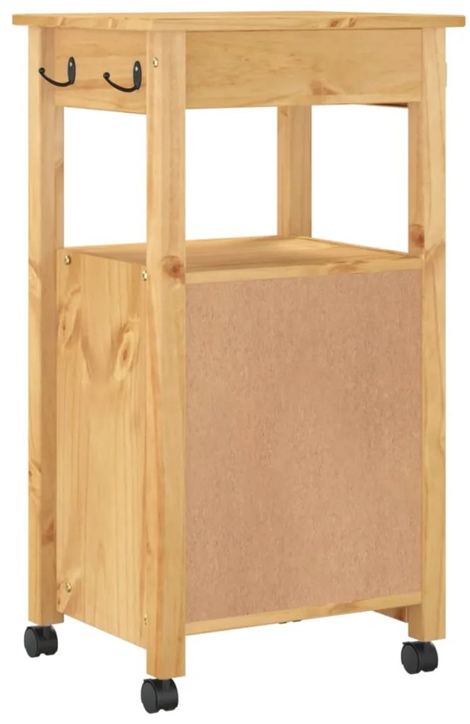 Carrinho de cozinha MONZA 48x40x90 cm madeira de pinho maciça