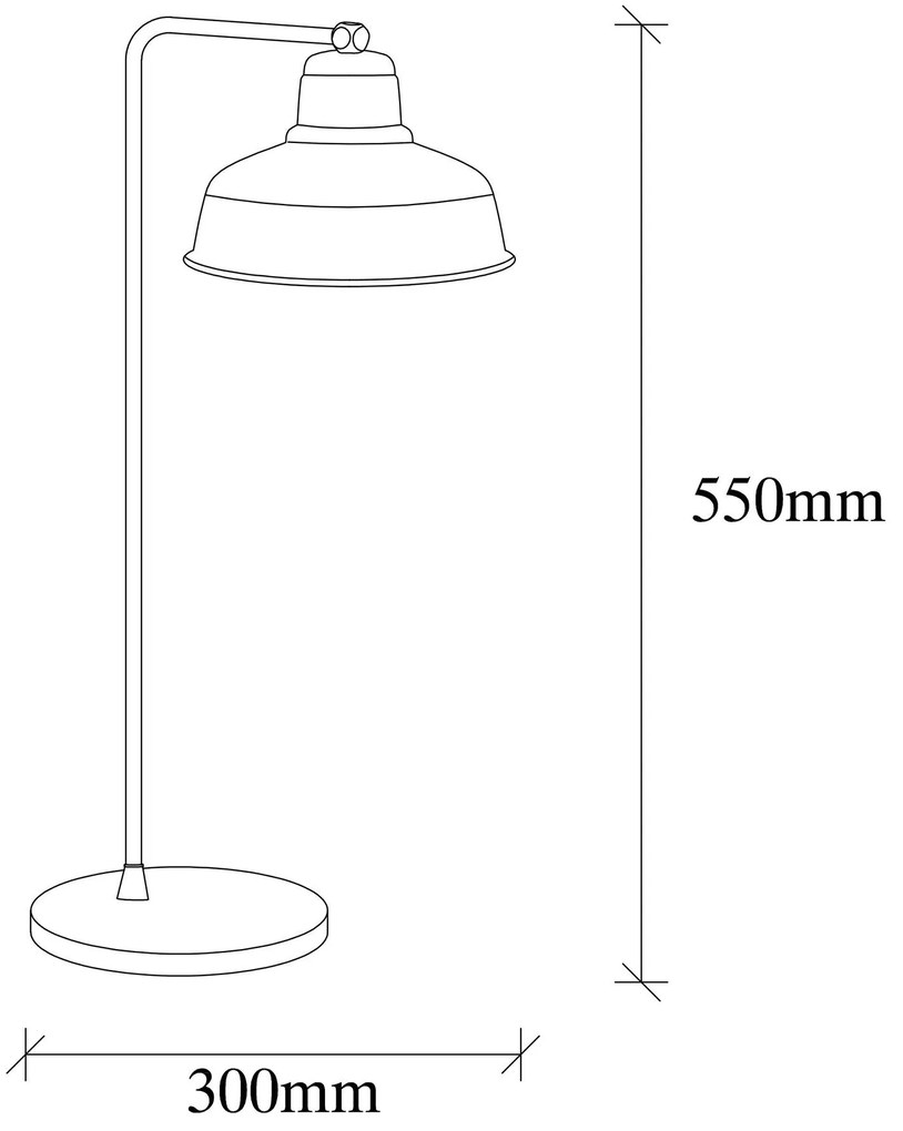 Candeeiro de Mesa Berceste – Branco – 19 x 30 cm