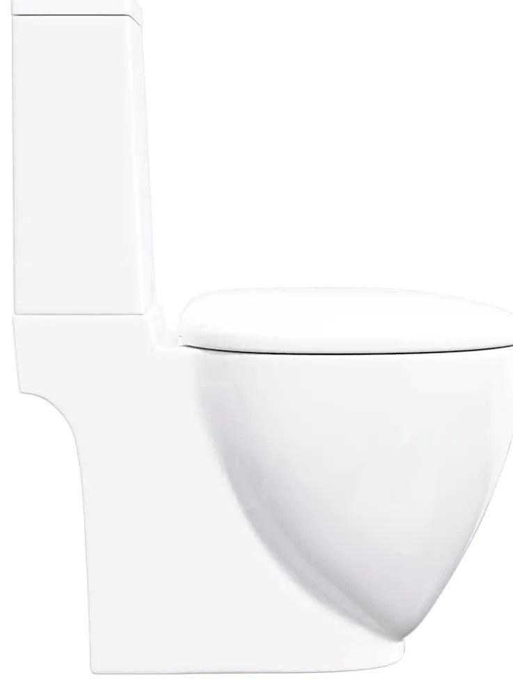 Sanita de cerâmica com descarga água traseira branco