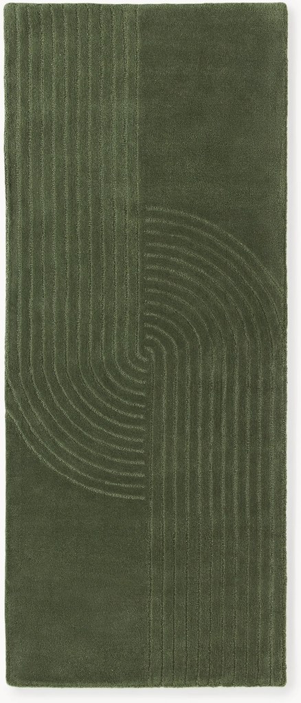 Passadeira em lã tecida à mão Mason