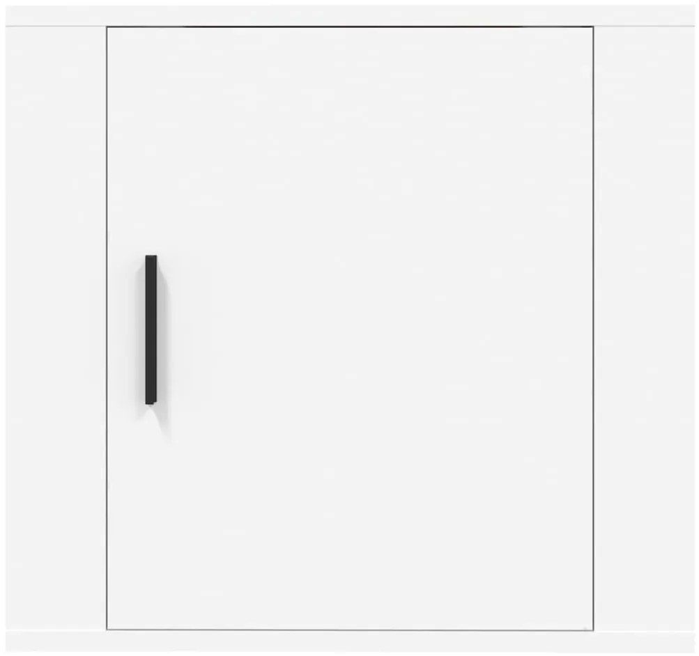 Mesa de cabeceira de parede 50x30x47 cm branco