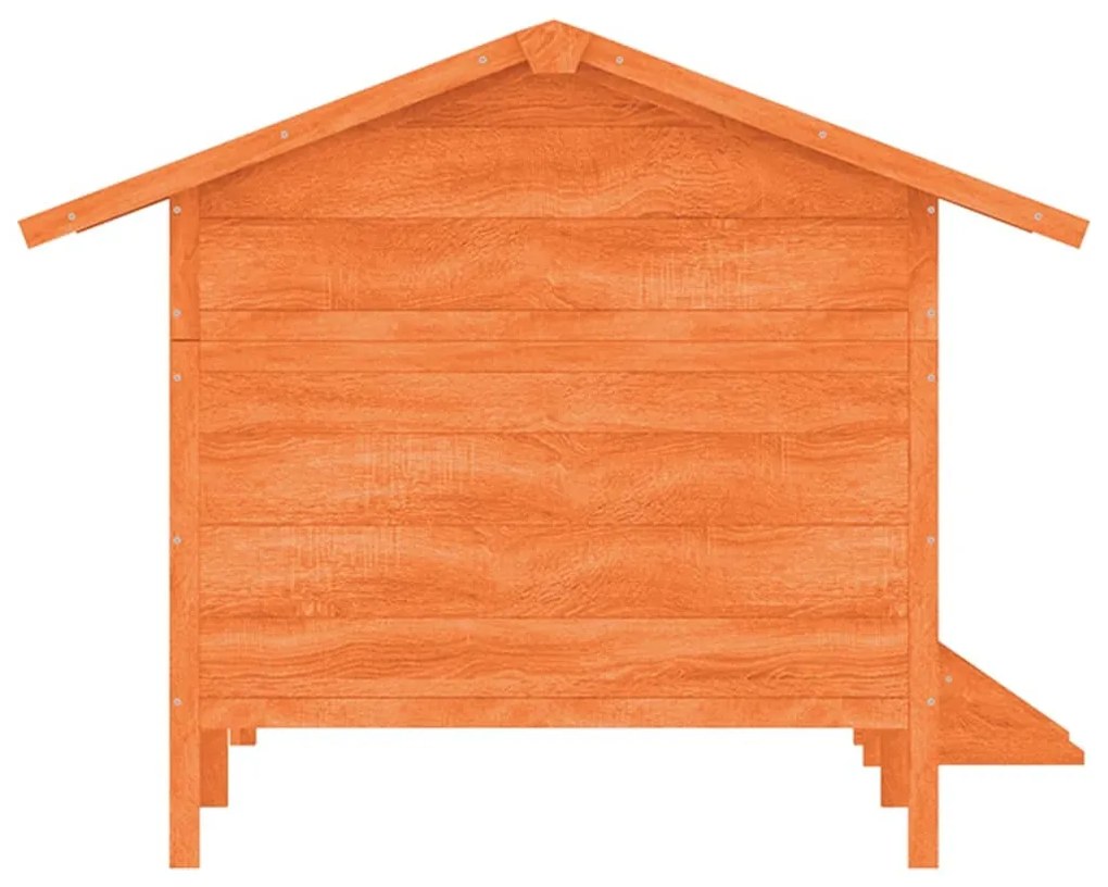 Casota para cães 159x120x88,5 cm pinho maciço castanho