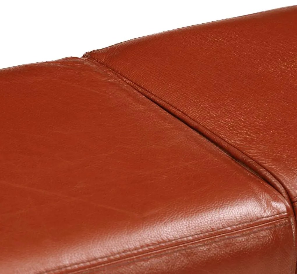 Banco de ginásio 160 cm couro genuíno castanho
