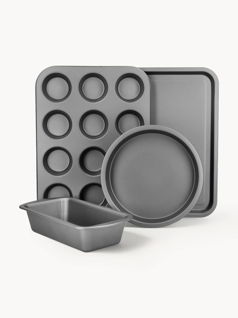 Formas para bolos com revestimento antiaderente KitchenCraft, conjunto de 4