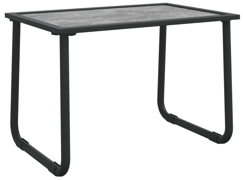 3 pcs conjunto lounge de jardim com almofadões aço antracite