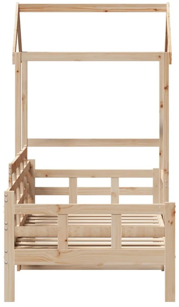 Sofá-cama com telhado 90x190 cm madeira de pinho maciça