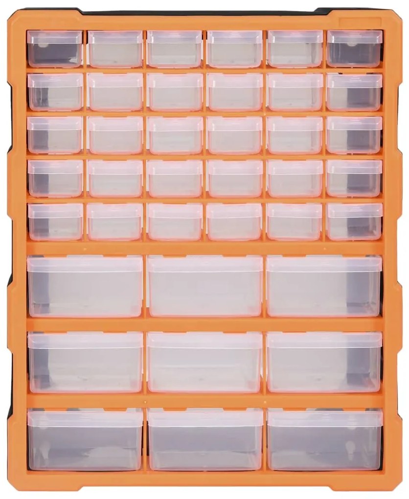 Caixa organizadora com 39 gavetas 38x16x47 cm