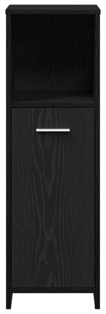 Conjunto de Móveis de Casa de Banho vidaXL 4 Peças Carvalho Preto Made