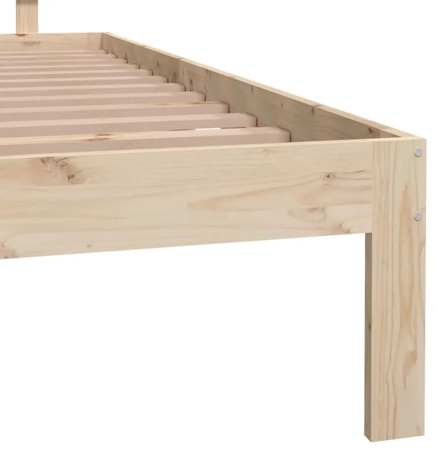 Estrutura de cama king 150x200 cm madeira maciça