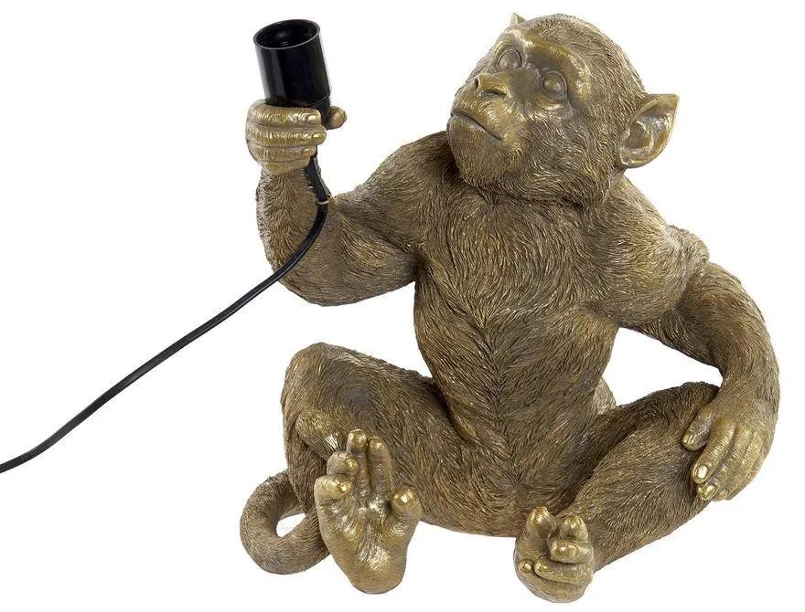 Lâmpada de Mesa DKD Home Decor Resina Dourado Macaco (33 x 31 x 34.5 cm)