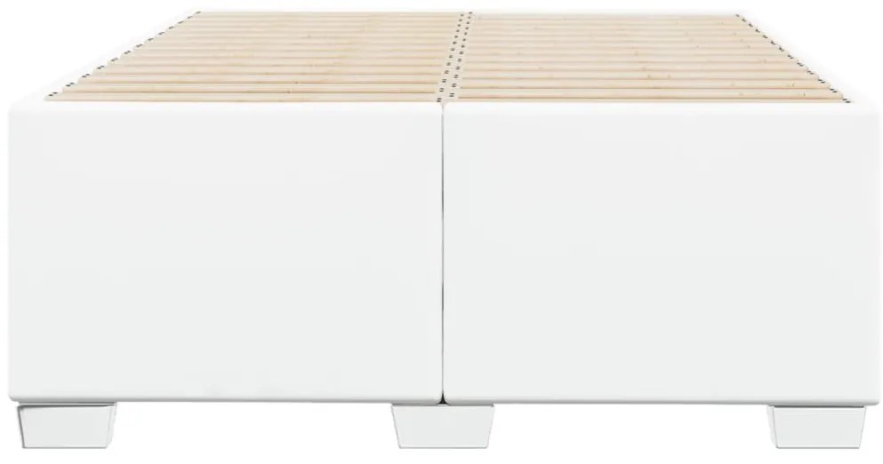 Estrutura de cama 120x200 cm couro artificial branco