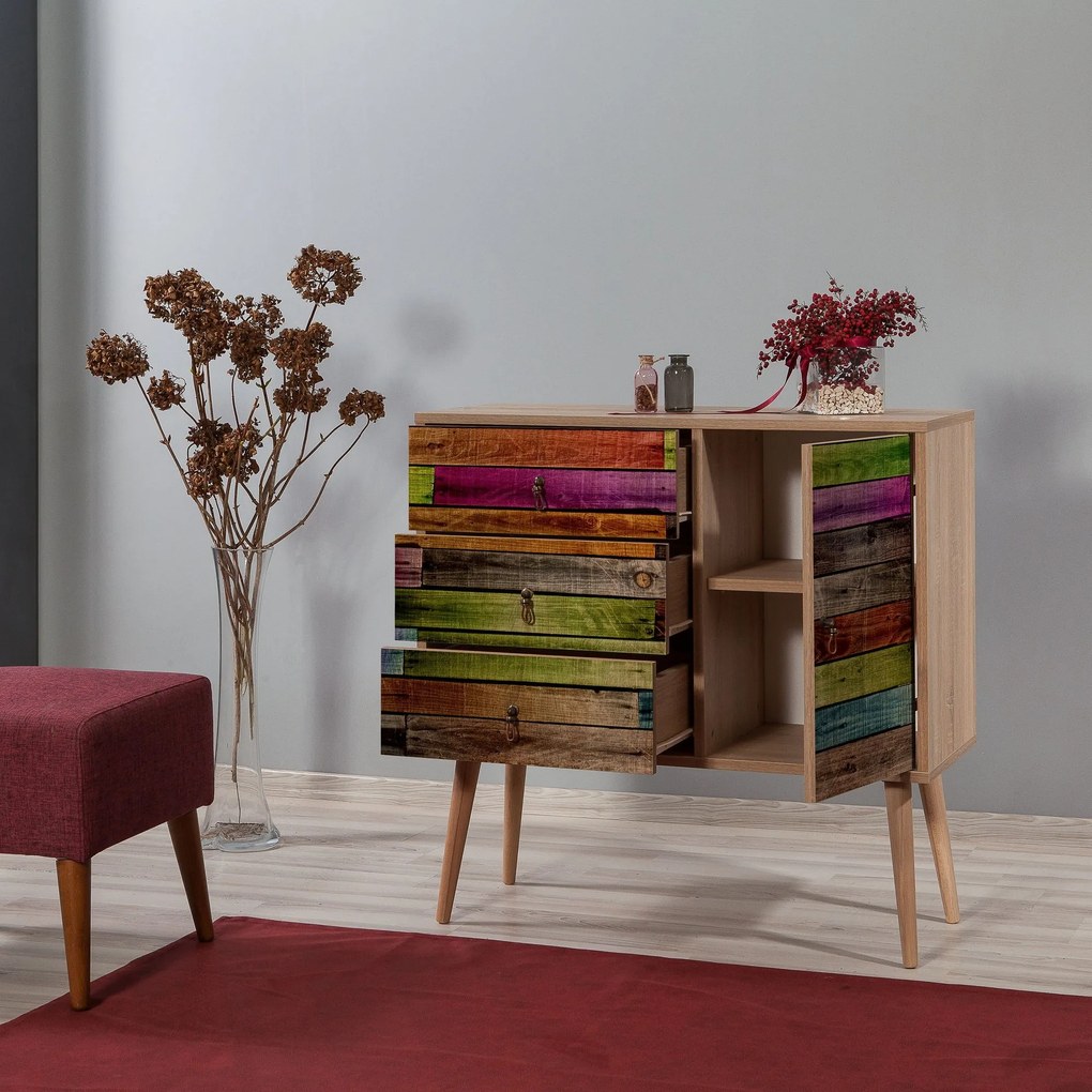 Cómoda Verybox – Carvalho Sonoma – 90x90x40 cm