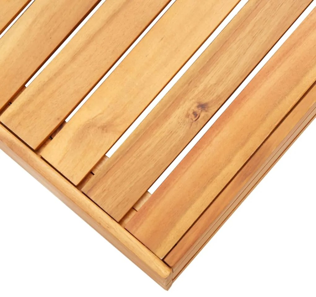 8 pcs conjunto lounge jardim c/ almofadões acácia branco nata