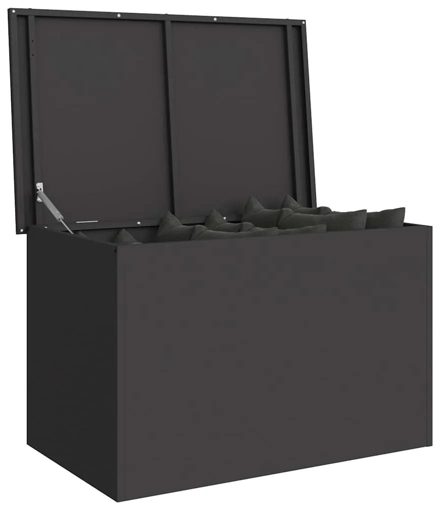 Caixa de Armazenamento Externa Preto 80 x 50.5 x 50 cm
