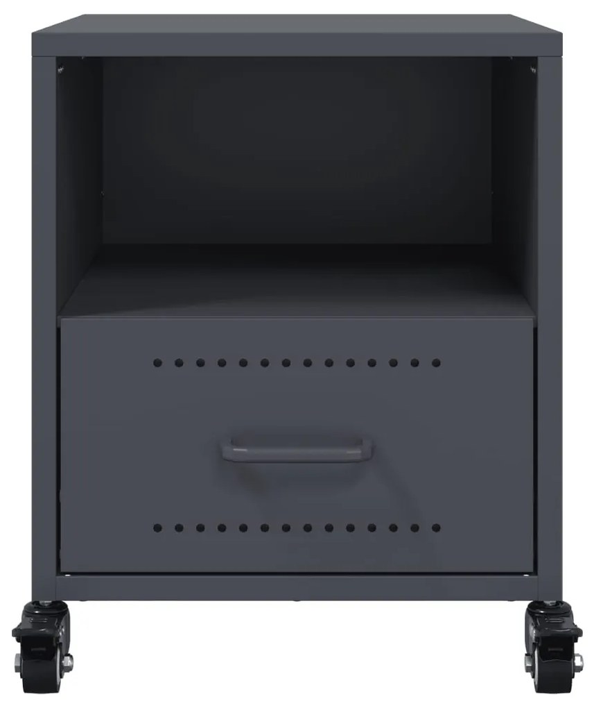 Mesa de cabeceira 36x39x43,5 cm aço antracite