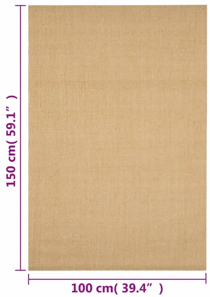 Tapete sisal natural 100x150 cm