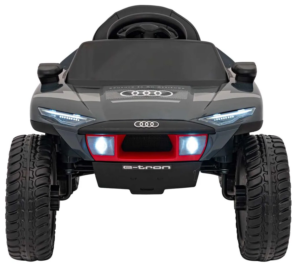 Carro elétrico para Crianças 12V Audi RSQ E-TRON, Rodas de EVA, Assento de couro, Cinzento