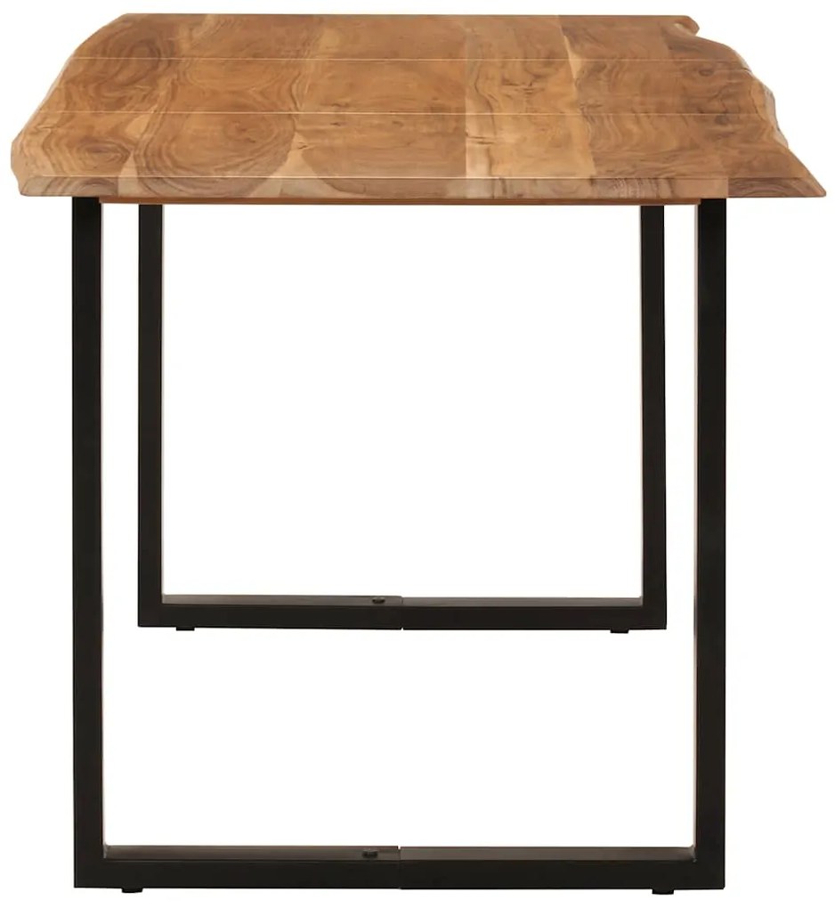 Mesa de jantar 154x80x76 cm madeira de acácia maciça