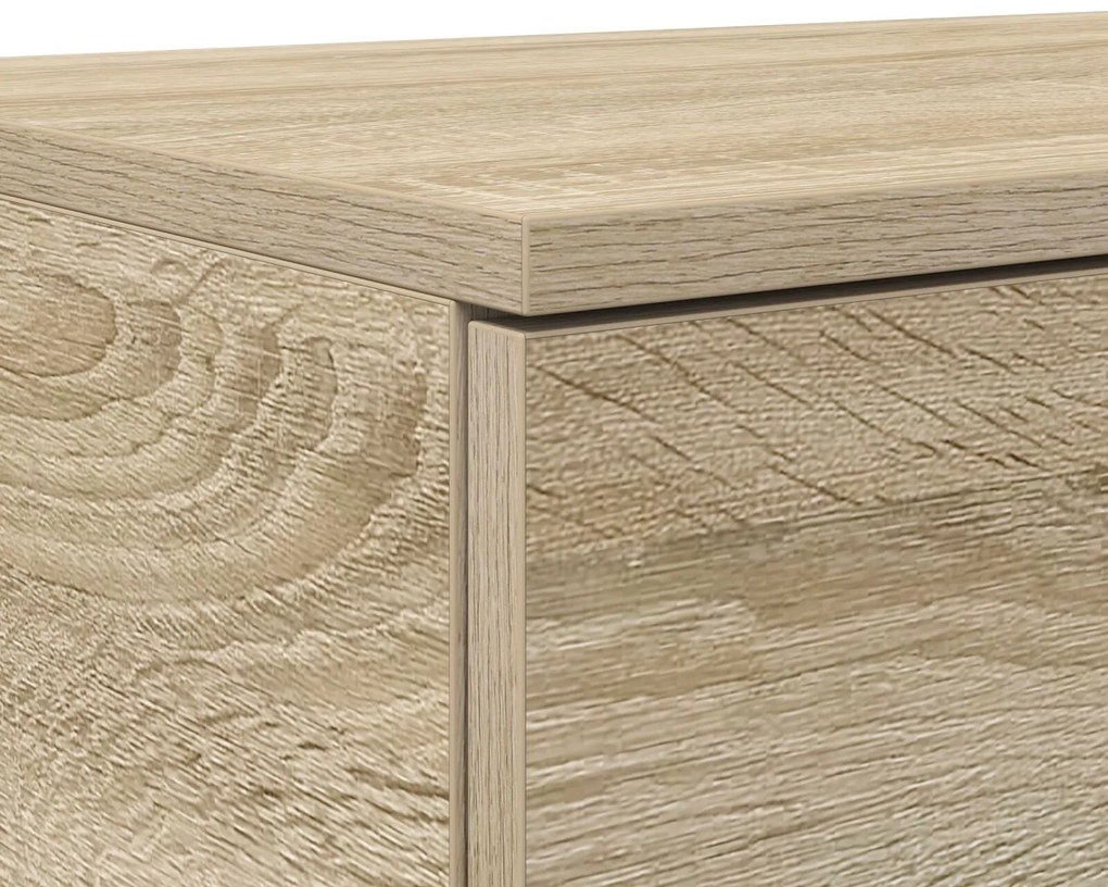gavetas de cama vidaXL Carvalho Sonoma 80x36,5x16,5 cm Madeira Engenha