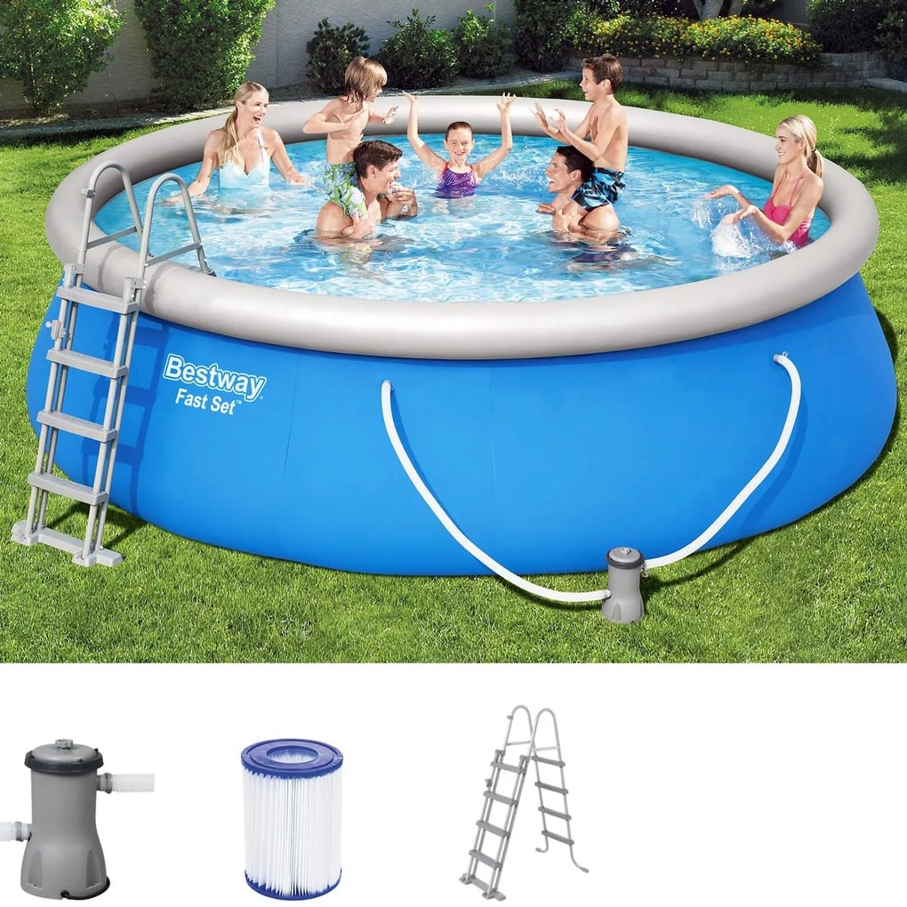 Conjunto de piscina Bestway Fast Set Ø 457 cm, altura: 122 cm Azul