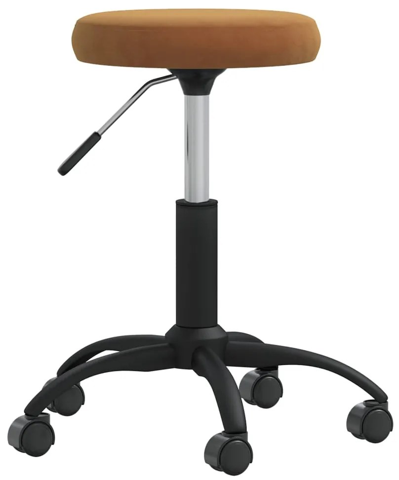 vidaXL Cadeira de jantar veludo castanho