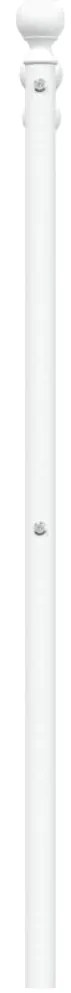 Cabeceira de cama 120 cm metal branco