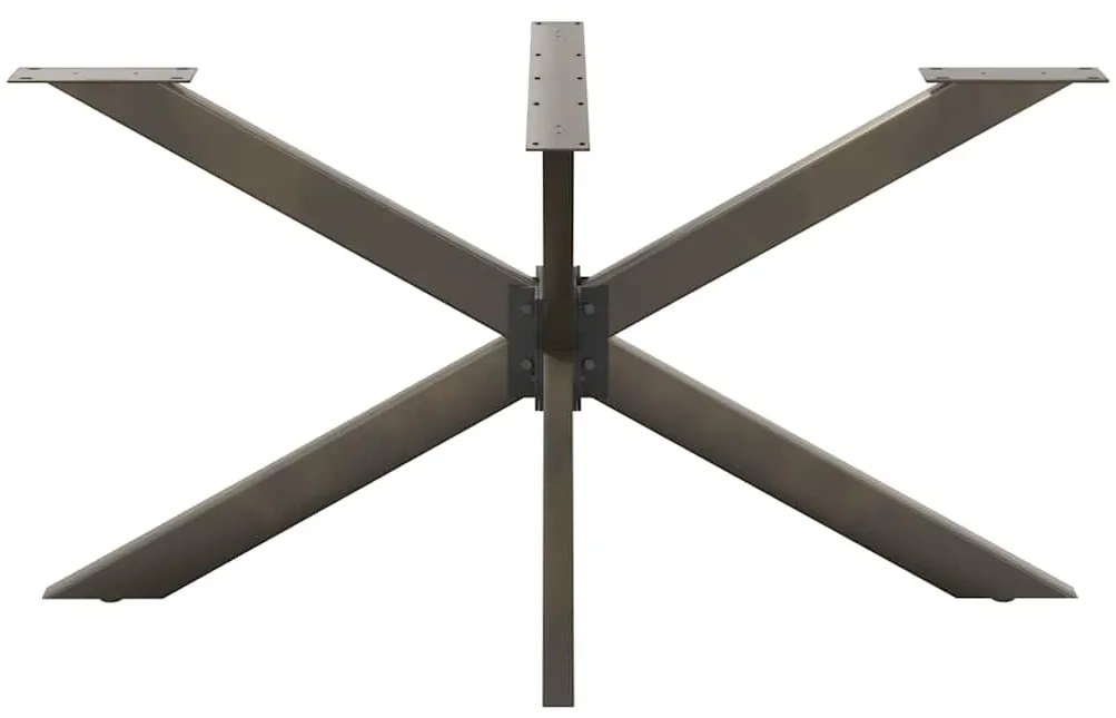 Pé de mesa de jantar em formato de aranha, preto, 150x78x(72-73) cm, a