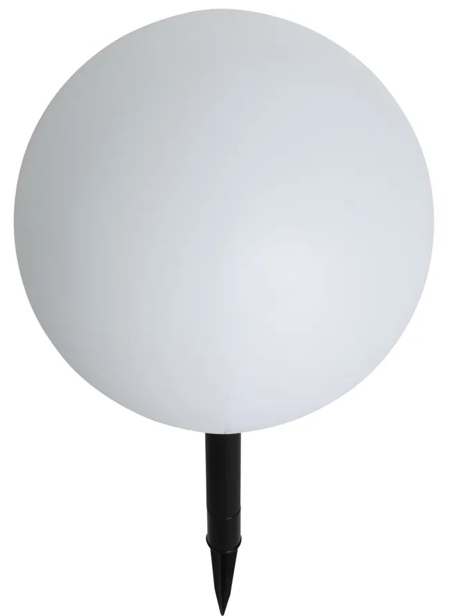 Candeeiro de exterior branco 30 cm com LED IP44 solar RGBW - Ludger Moderno