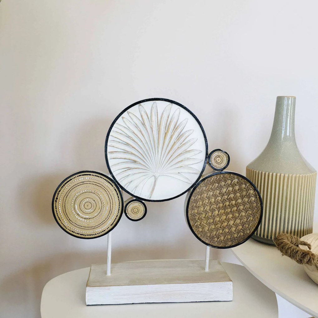 Peça Decorativa | Círculos | 42x10.5x40CM