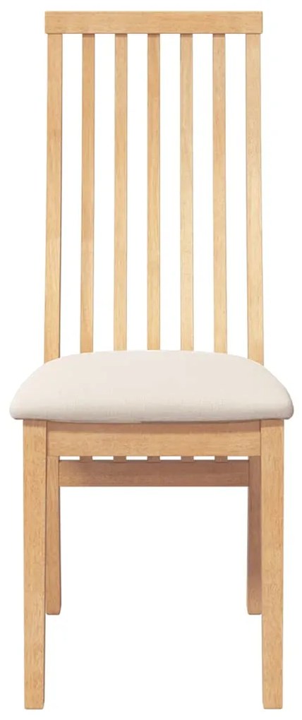 Cadeiras de jantar com almofadões 2 pcs madeira maciça