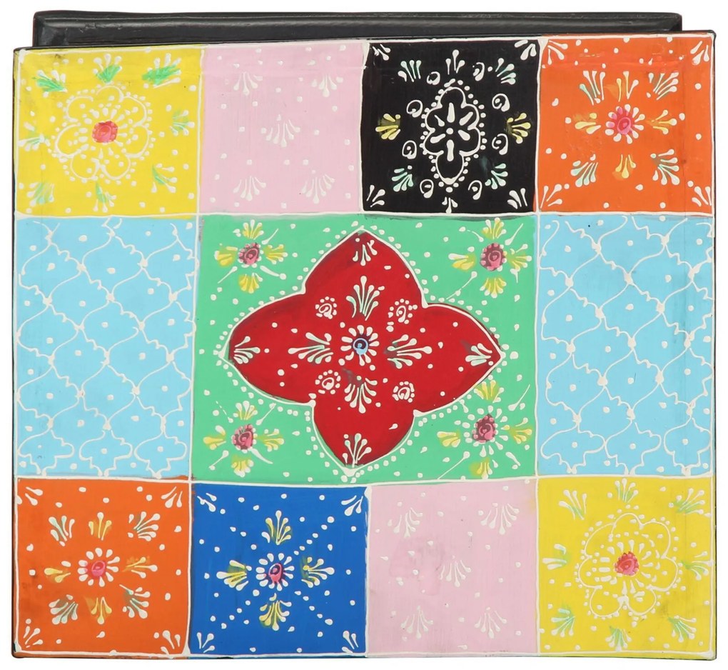 Criado-Mudo 2 pcs Multicolorido 40x35x45 cm Madeira de Engenharia