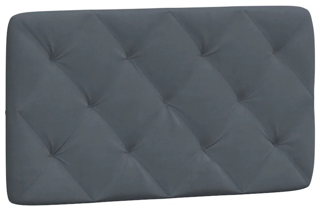 Estrutura de cama sem colchão 90x200 cm veludo cinzento-escuro